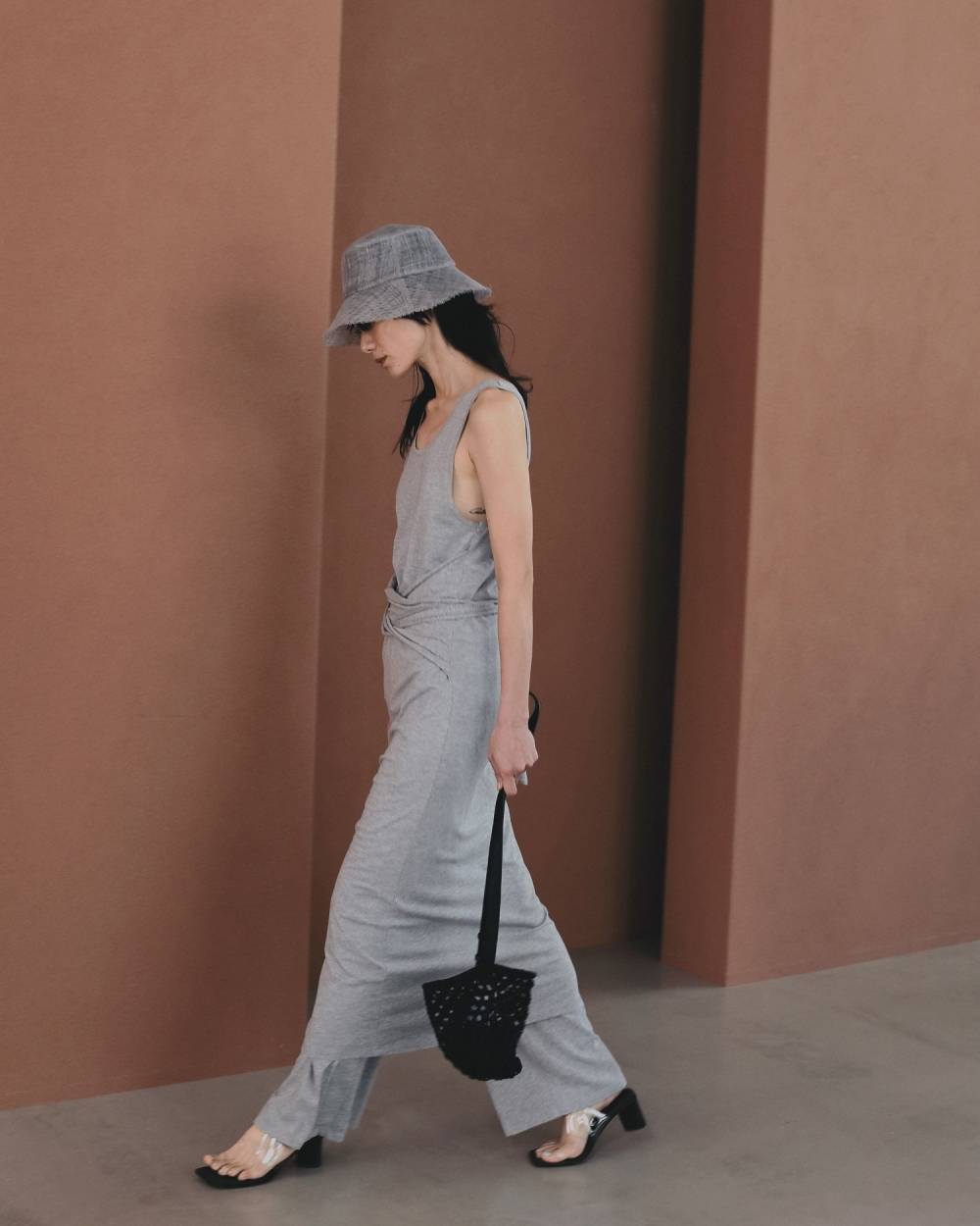 Square Clear Sandals Square Clear Sandals,スクエア クリア サンダル,62611019,サンダル,ヒールサンダル,シューズ,靴,クリア素材,ベロア,ànuke,アンヌーク,lifes,ライフズ,26ss