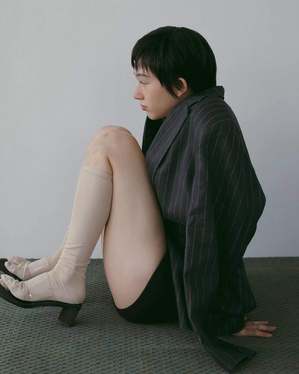 Square Clear Sandals Square Clear Sandals,スクエア クリア サンダル,62611019,サンダル,ヒールサンダル,シューズ,靴,クリア素材,ベロア,ànuke,アンヌーク,lifes,ライフズ,26ss