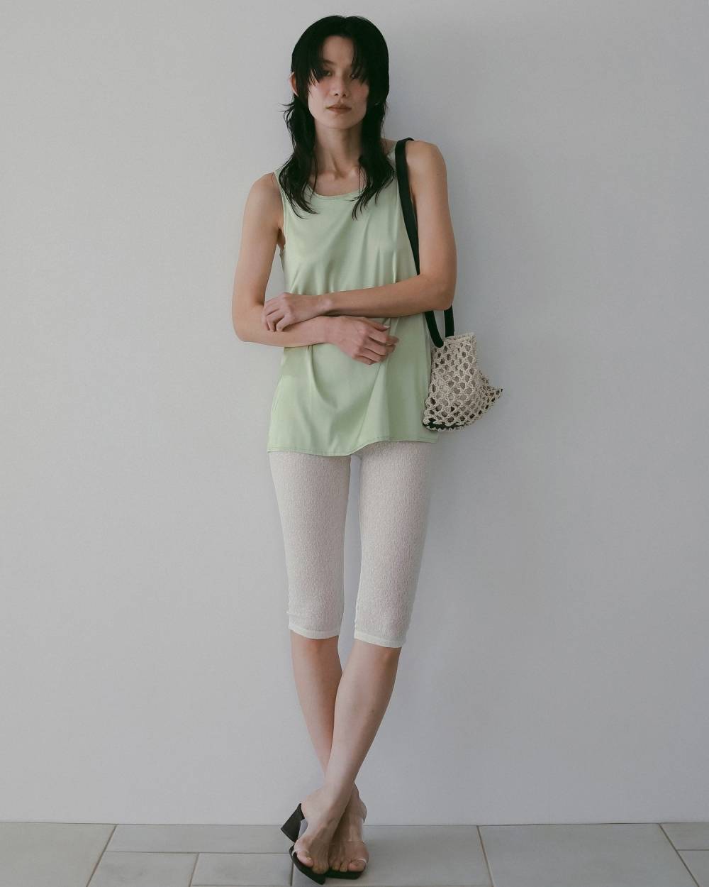 Square Clear Sandals Square Clear Sandals,スクエア クリア サンダル,62611019,サンダル,ヒールサンダル,シューズ,靴,クリア素材,ベロア,ànuke,アンヌーク,lifes,ライフズ,26ss