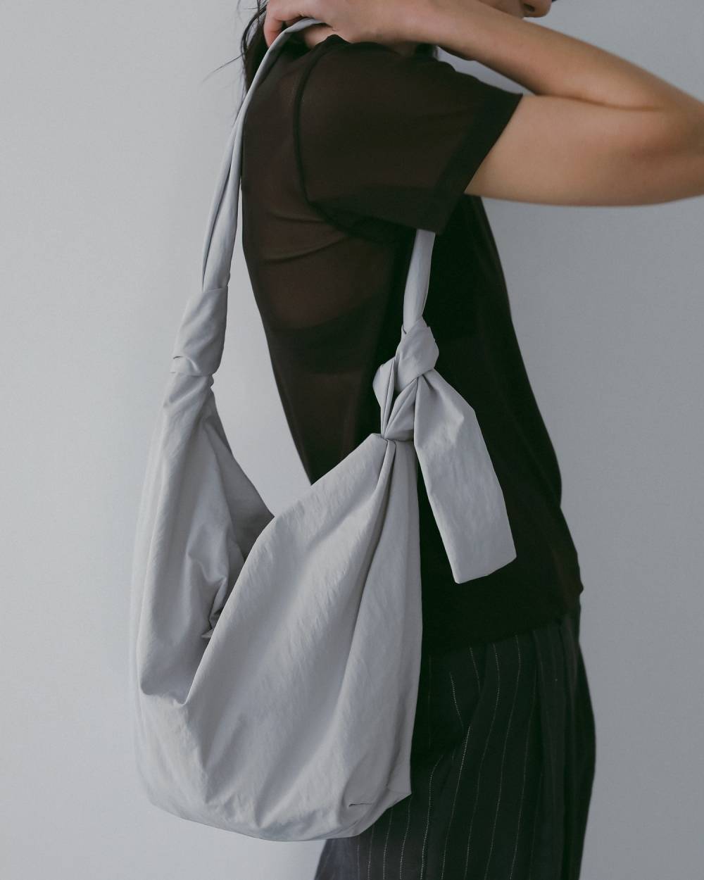 Knot Nylon Bag Knot Nylon Bag,ノット ナイロン バッグ,62611021,バッグ,グッズ,ナイロン素材,ànuke,アンヌーク,lifes,ライフズ,26ss