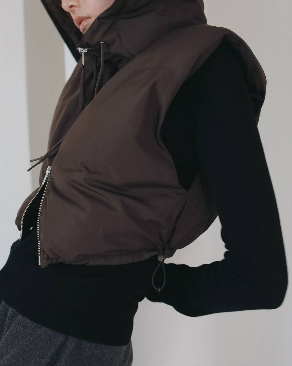 Hooded Down Vest Hooded Down Vest,フーデット ダウン ベスト,62620101,ダウン,アウター,羽織,ベスト,ànuke,アンヌーク,lifes,ライフズ,26ss,26fall,26aw