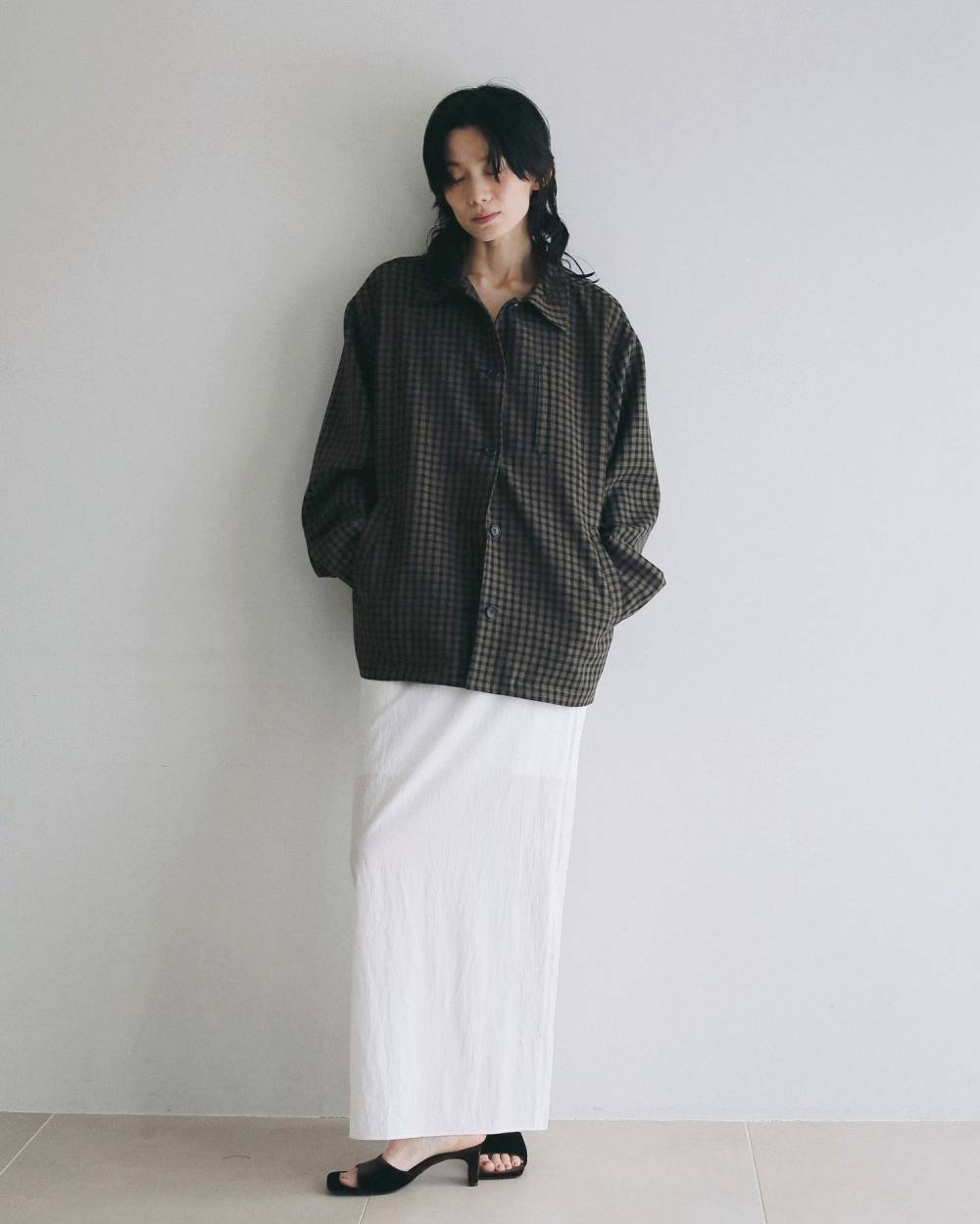 Check Coverall Jacket Check Coverall Jacket,チェック カバーオール ジャケット,62620102,ジャケット,JK,アウター,羽織,チェック柄,ànuke,アンヌーク,lifes,ライフズ,26ss,26fall,26aw