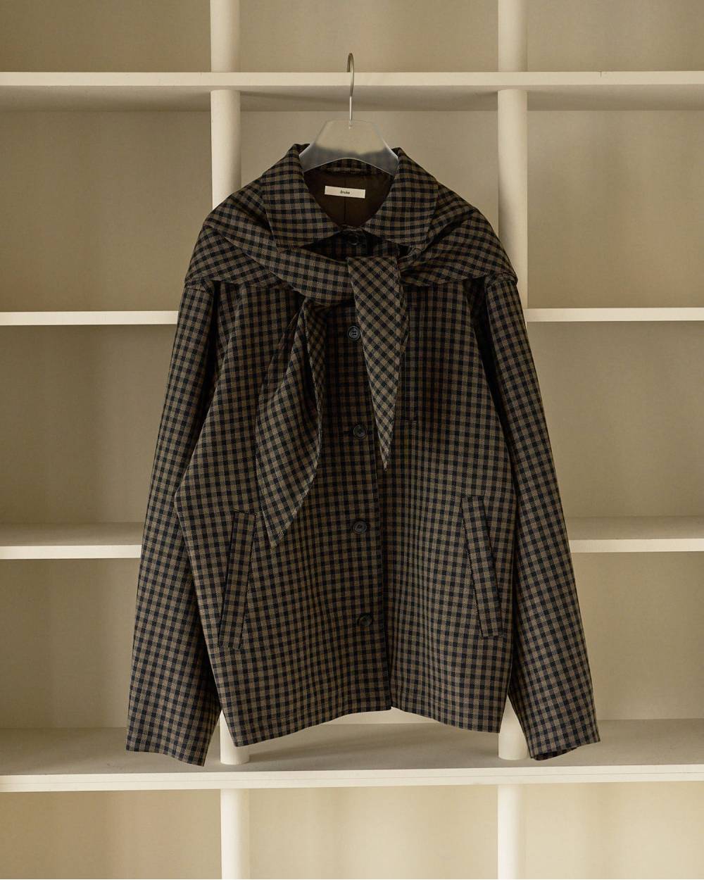 Check Coverall Jacket Check Coverall Jacket,チェック カバーオール ジャケット,62620102,ジャケット,JK,アウター,羽織,チェック柄,ànuke,アンヌーク,lifes,ライフズ,26ss,26fall,26aw