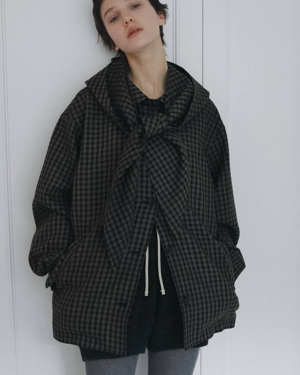 Check Coverall Jacket Check Coverall Jacket,チェック カバーオール ジャケット,62620102,ジャケット,JK,アウター,羽織,チェック柄,ànuke,アンヌーク,lifes,ライフズ,26ss,26fall,26aw