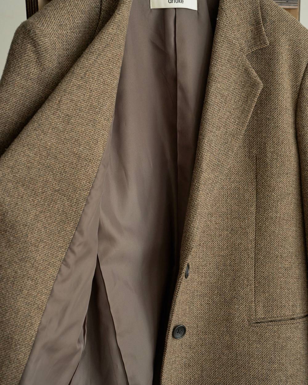 Herringbone Wool Jacket Herringbone Wool Jacket,ヘリンボーン ウール ジャケット,62510903,ジャケット,JK,羽織,アウター,オーバージャケット,オーバーサイズ,ànuke,アンヌーク,lifes,ライフズ,26ss,26fall,26aw