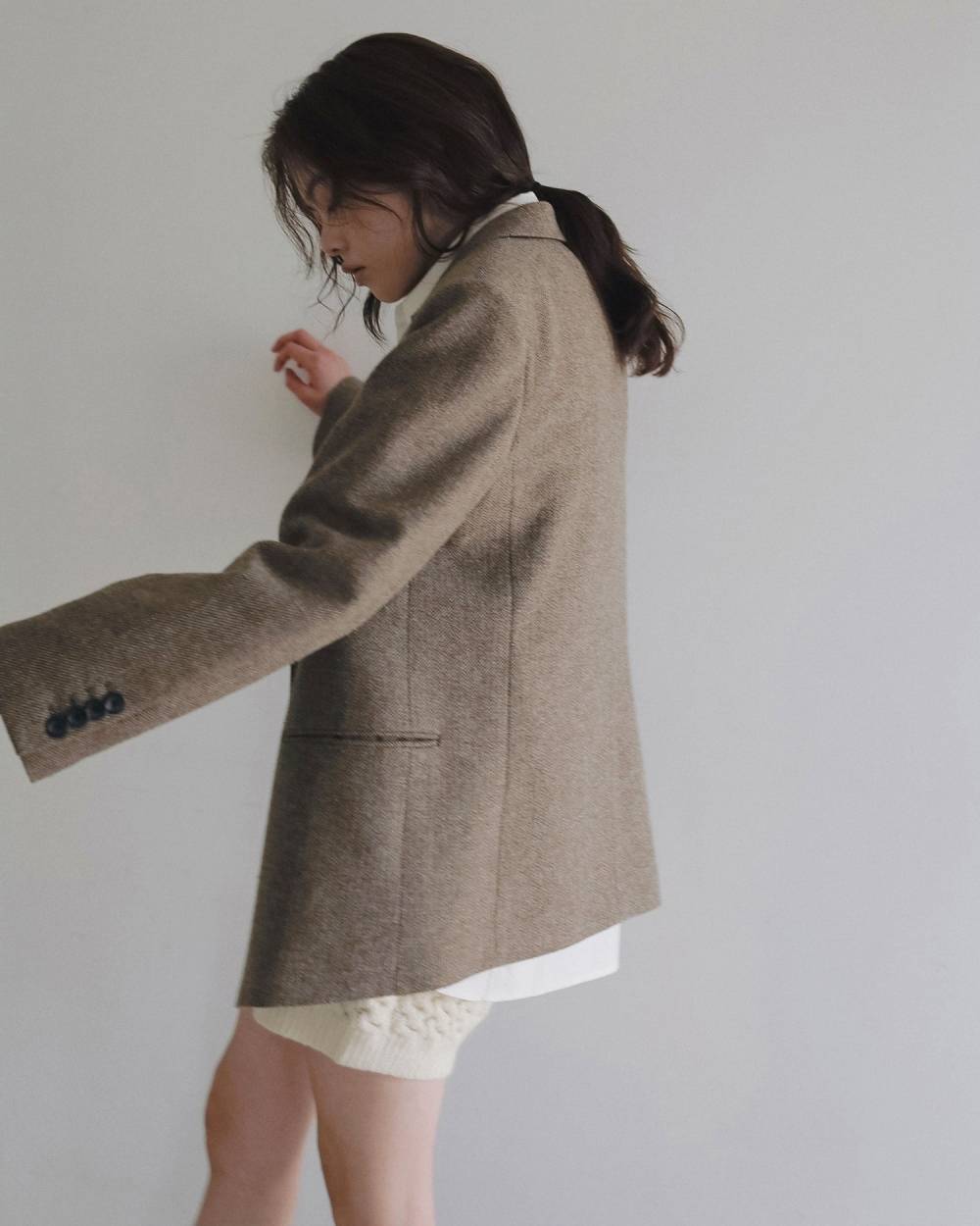 Herringbone Wool Jacket Herringbone Wool Jacket,ヘリンボーン ウール ジャケット,62510903,ジャケット,JK,羽織,アウター,オーバージャケット,オーバーサイズ,ànuke,アンヌーク,lifes,ライフズ,26ss,26fall,26aw