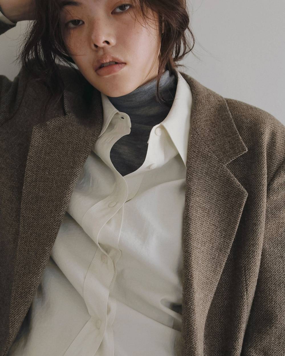 Herringbone Wool Jacket Herringbone Wool Jacket,ヘリンボーン ウール ジャケット,62510903,ジャケット,JK,羽織,アウター,オーバージャケット,オーバーサイズ,ànuke,アンヌーク,lifes,ライフズ,26ss,26fall,26aw