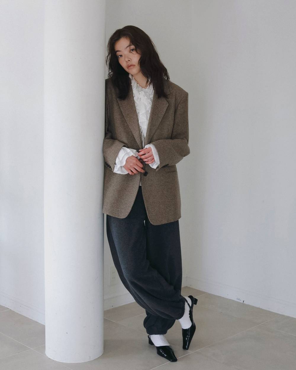 Herringbone Wool Jacket Herringbone Wool Jacket,ヘリンボーン ウール ジャケット,62510903,ジャケット,JK,羽織,アウター,オーバージャケット,オーバーサイズ,ànuke,アンヌーク,lifes,ライフズ,26ss,26fall,26aw