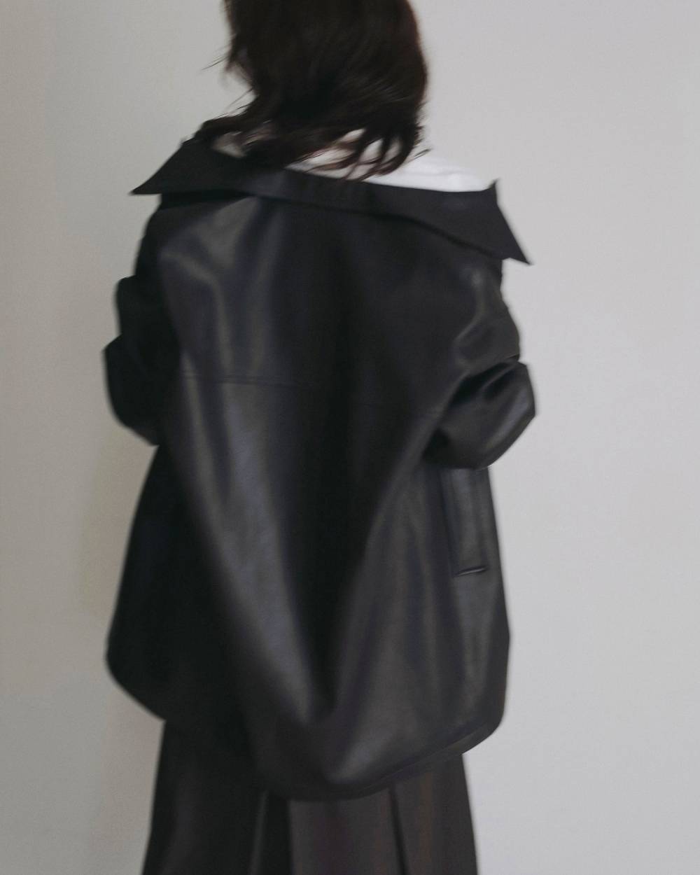 Ecoleather Over Jacket Ecoleather Over Jacket,エコレザー オーバー ジャケット,62620105,アウター,ジャケット,JK,羽織,ànuke,アンヌーク,lifes,ライフズ,26ss,26fall,26aw
