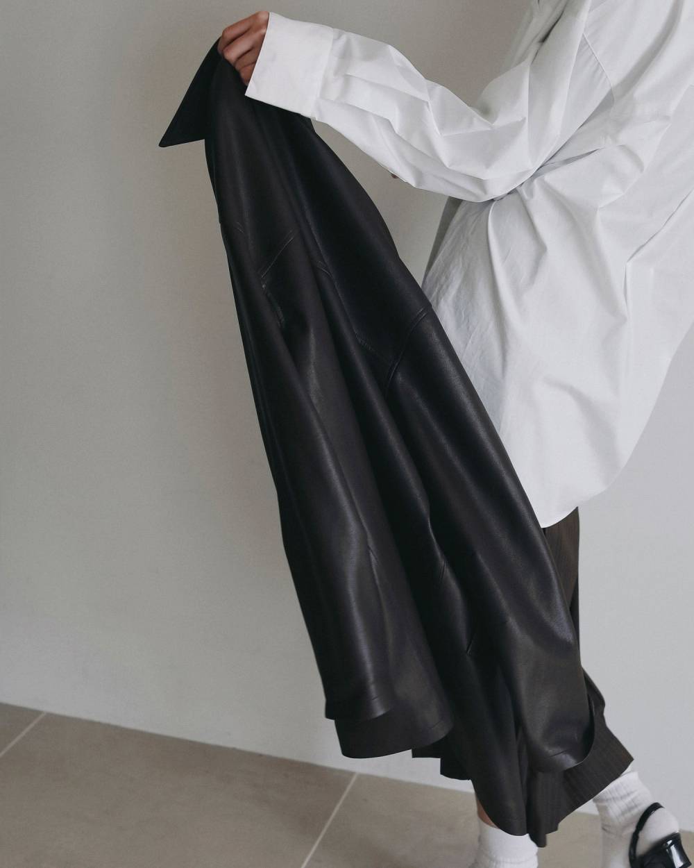 Ecoleather Over Jacket Ecoleather Over Jacket,エコレザー オーバー ジャケット,62620105,アウター,ジャケット,JK,羽織,ànuke,アンヌーク,lifes,ライフズ,26ss,26fall,26aw