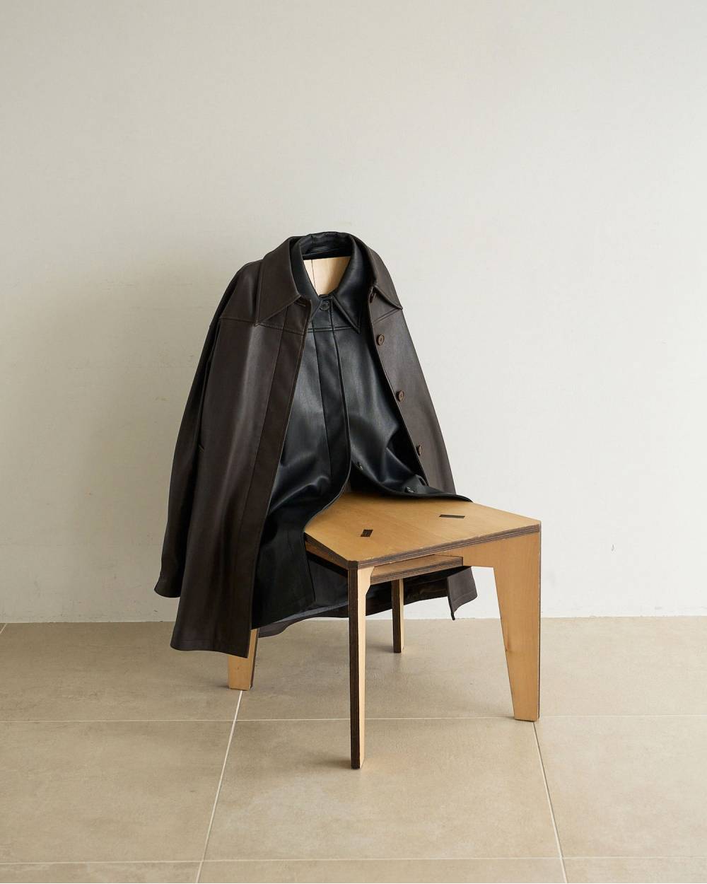 Ecoleather Over Jacket Ecoleather Over Jacket,エコレザー オーバー ジャケット,62620105,アウター,ジャケット,JK,羽織,ànuke,アンヌーク,lifes,ライフズ,26ss,26fall,26aw