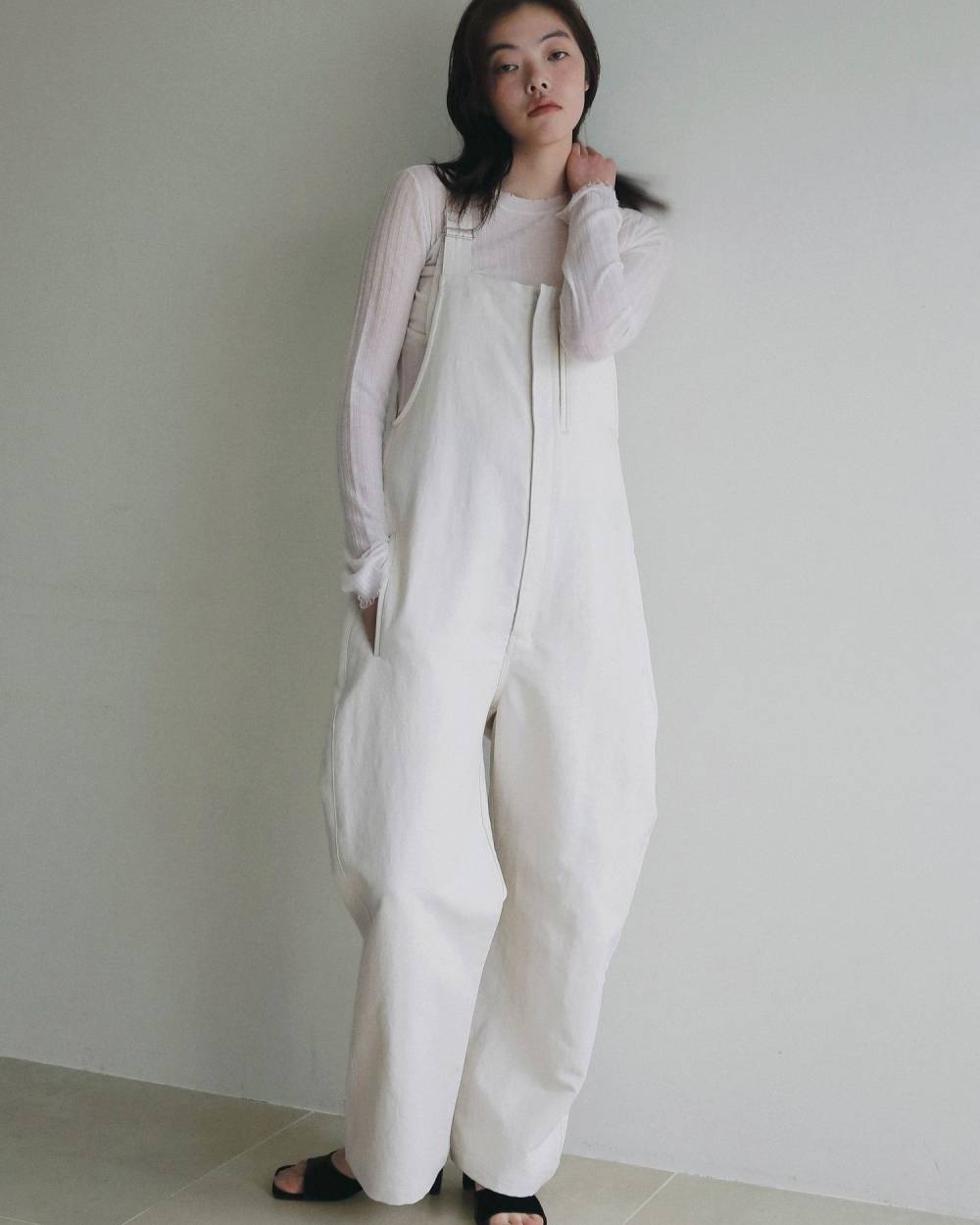 Cotton Wide Salopette Cotton Wide Salopette,コットン ワイド サロペット,62620304,サロペット,サロペットパンツ,ワンピース,ワンピ,つなぎ,オーバーオール,ànuke,アンヌーク,lifes,ライフズ,26ss,26fall,26aw