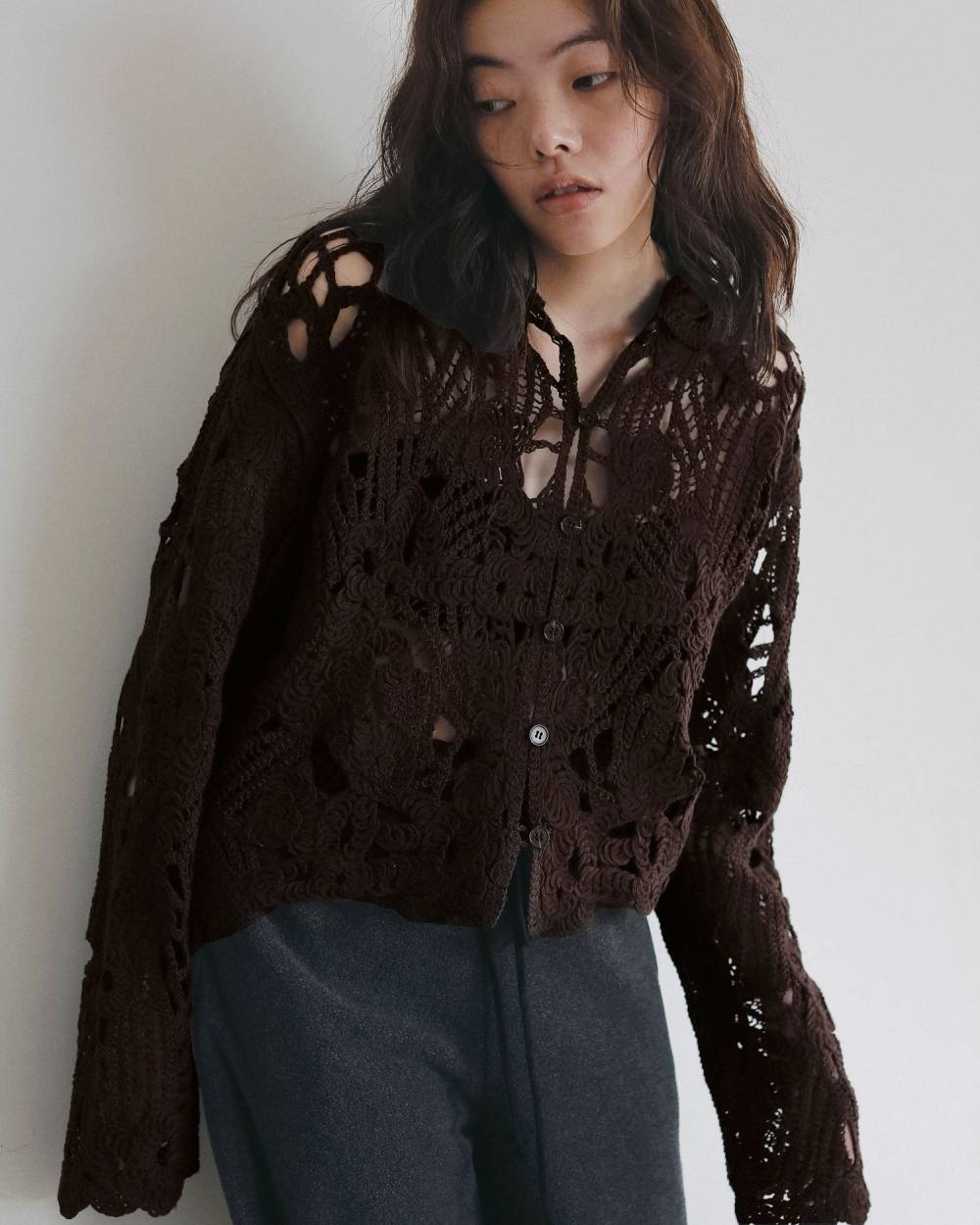 Embroidery Over Shirts Embroidery Over Shirts,エンブロイダリー オーバー シャツ,62620402,トップス,シャツ,レースシャツ,ànuke,アンヌーク,lifes,ライフズ,26ss,26fall,26aw