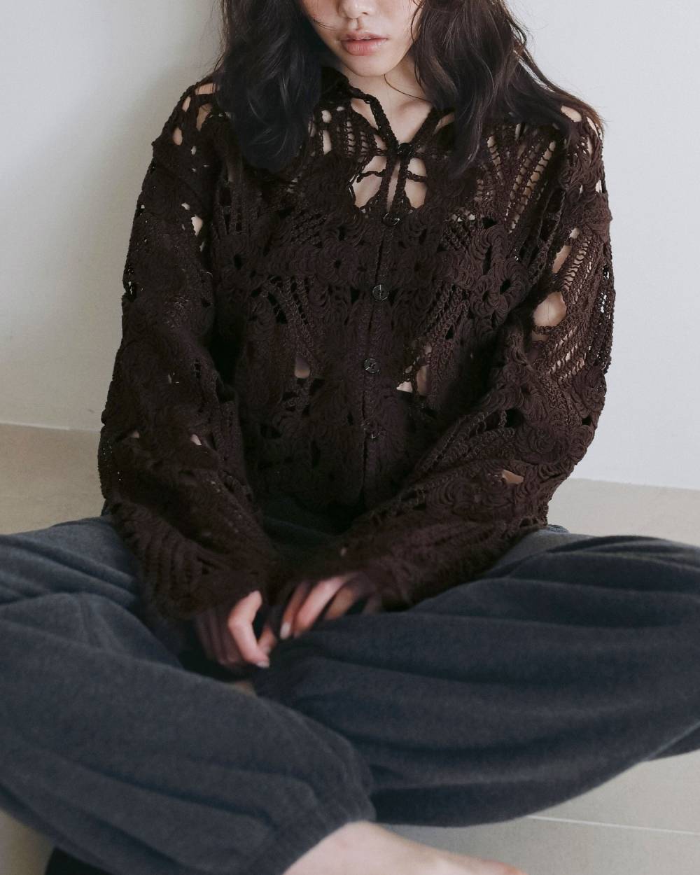 Embroidery Over Shirts Embroidery Over Shirts,エンブロイダリー オーバー シャツ,62620402,トップス,シャツ,レースシャツ,ànuke,アンヌーク,lifes,ライフズ,26ss,26fall,26aw