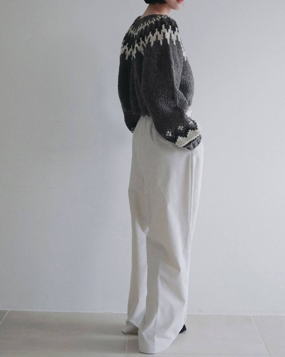 Nordic Handknit Cardigan Nordic Handknit Cardigan,ノルディック ハンドニット カーディガン,62620502,カーディガン,カーデ,トップス,ニット,ニットトップス,柄,ショート丈,ànuke,アンヌーク,lifes,ライフズ,26ss,26fall,26aw