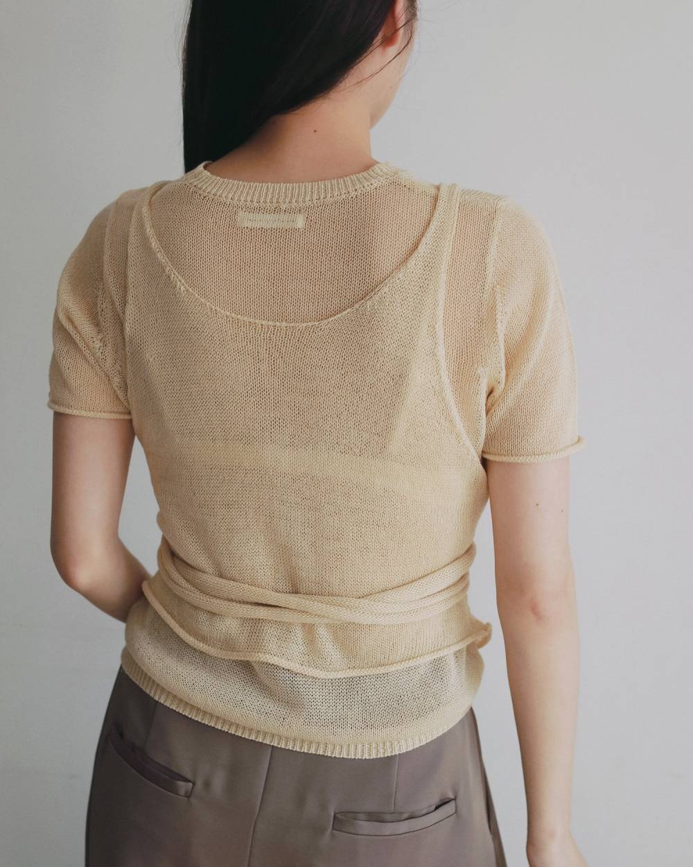 Wrapcami Layered Knit Wrapcami Layered Knit,ラップキャミ レイヤード ニット,62620503,トップス,ニット,ニットトップス,ànuke,アンヌーク,lifes,ライフズ,26ss,26fall,26aw