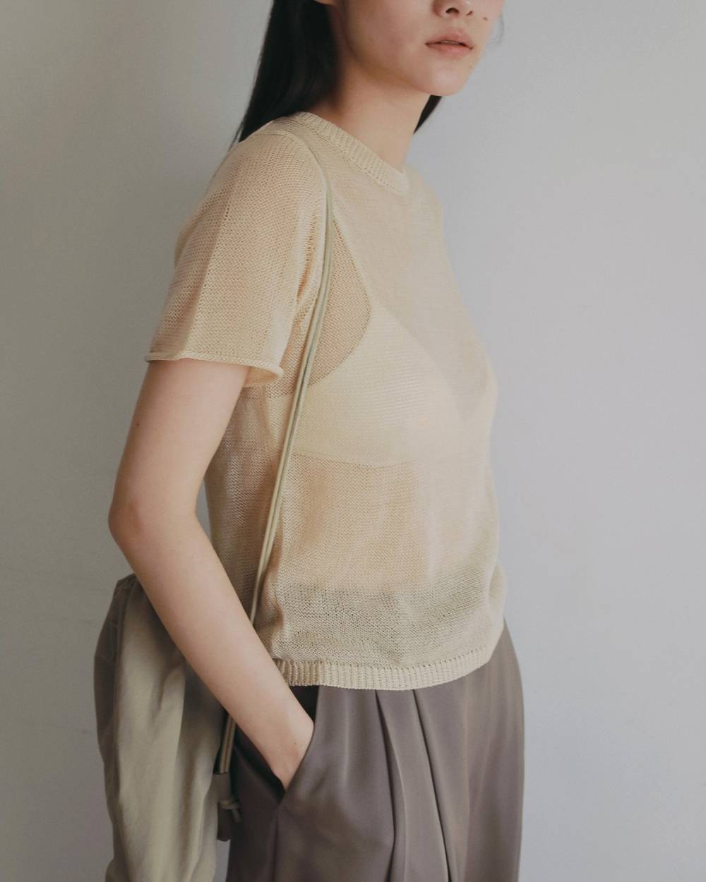 Wrapcami Layered Knit Wrapcami Layered Knit,ラップキャミ レイヤード ニット,62620503,トップス,ニット,ニットトップス,ànuke,アンヌーク,lifes,ライフズ,26ss,26fall,26aw