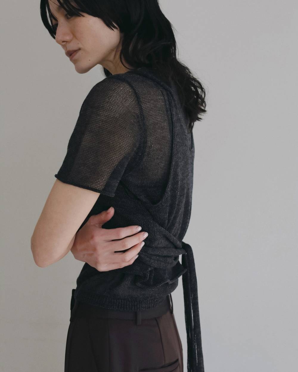 Wrapcami Layered Knit Wrapcami Layered Knit,ラップキャミ レイヤード ニット,62620503,トップス,ニット,ニットトップス,ànuke,アンヌーク,lifes,ライフズ,26ss,26fall,26aw