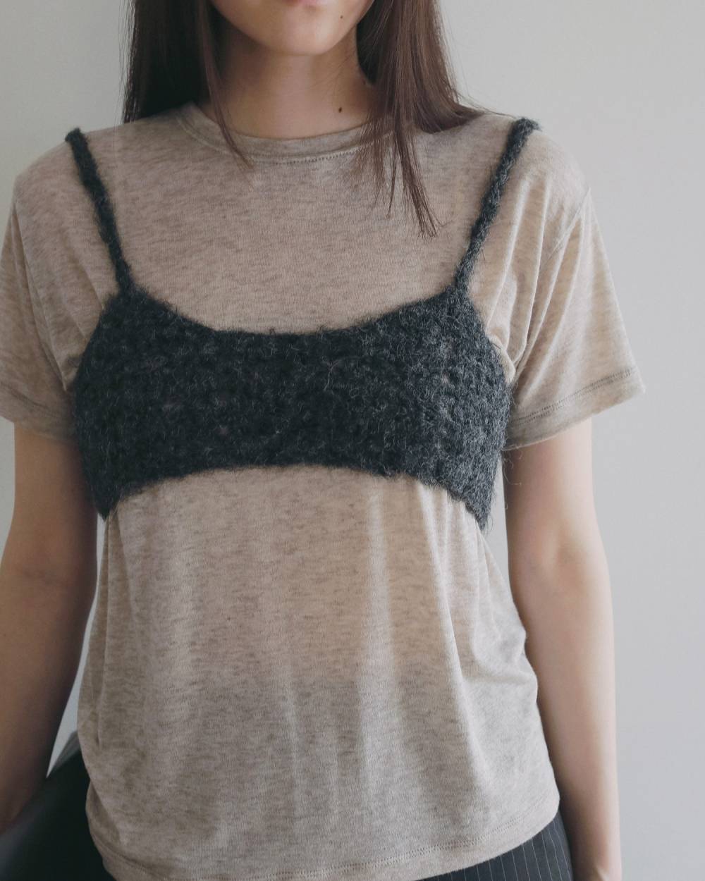 Crochet Knit Bustier Crochet Knit Bustier,クロシェ ニット ビスチェ,62620510,トップス,ビスチェ,ニットビスチェ,ànuke,アンヌーク,lifes,ライフズ,26ss,26fall,26aw