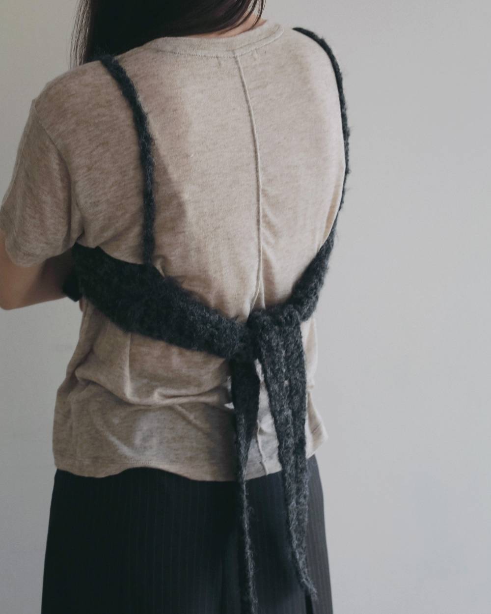 Crochet Knit Bustier Crochet Knit Bustier,クロシェ ニット ビスチェ,62620510,トップス,ビスチェ,ニットビスチェ,ànuke,アンヌーク,lifes,ライフズ,26ss,26fall,26aw