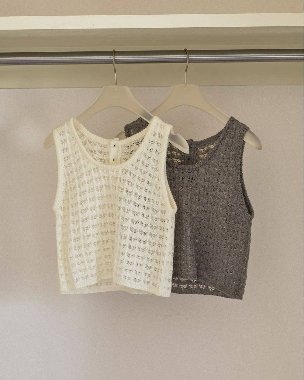 Pattern Knit Tanktop Pattern Knit Tanktop,パターン ニット タンクトップ,62620511,トップス,タンクトップ,タンク,ニット,ニットトップス,モヘア混,ànuke,アンヌーク,lifes,ライフズ,26ss,26fall,26aw
