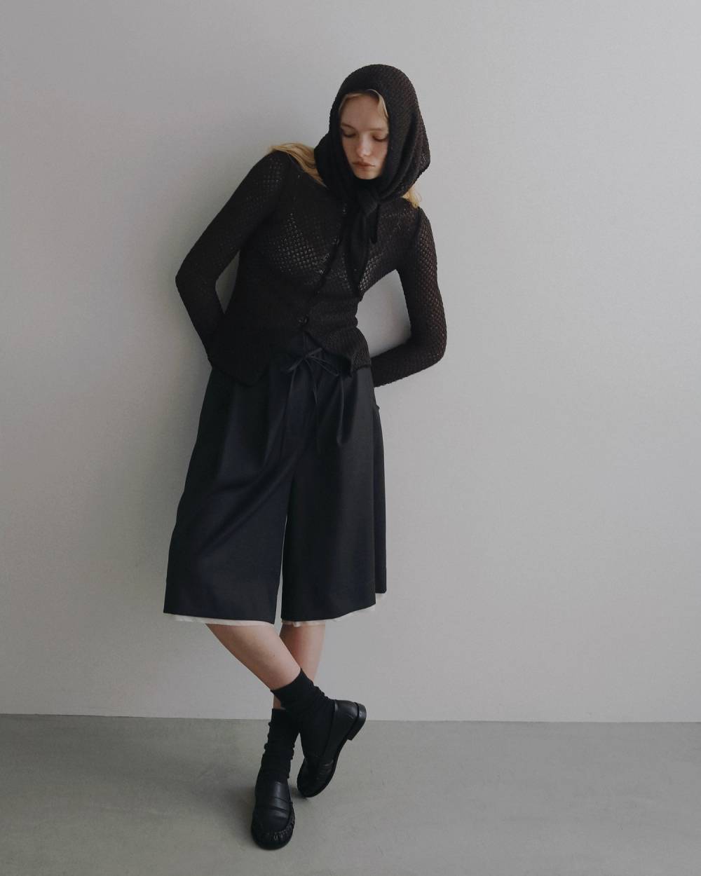 Piping Scarf Knit Piping Scarf Knit,パイピング スカーフ ニット,62620514,トップス,ニット,ニットトップス,ànuke,アンヌーク,lifes,ライフズ,26ss,26fall,26aw