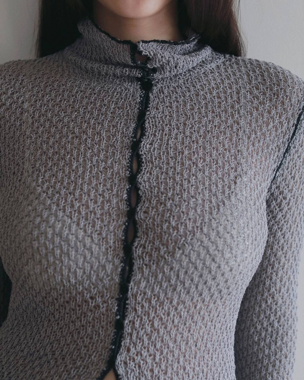 Piping Scarf Knit Piping Scarf Knit,パイピング スカーフ ニット,62620514,トップス,ニット,ニットトップス,ànuke,アンヌーク,lifes,ライフズ,26ss,26fall,26aw