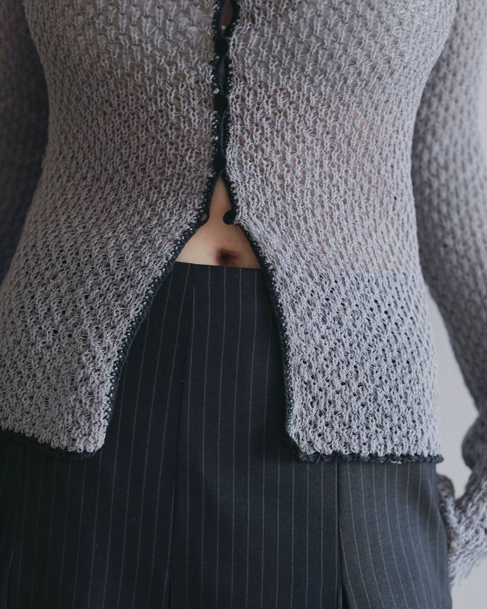 Piping Scarf Knit Piping Scarf Knit,パイピング スカーフ ニット,62620514,トップス,ニット,ニットトップス,ànuke,アンヌーク,lifes,ライフズ,26ss,26fall,26aw