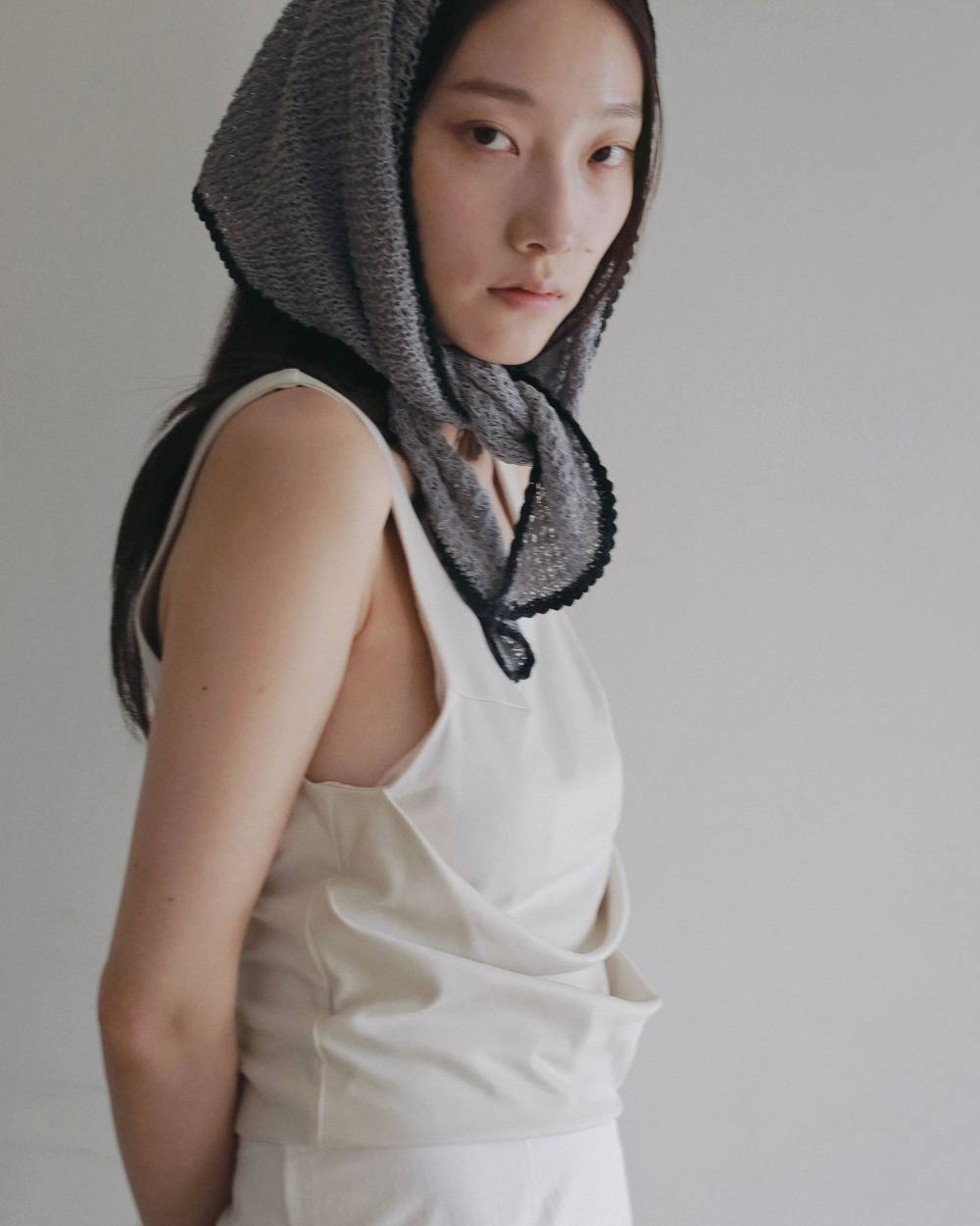 Piping Scarf Knit Piping Scarf Knit,パイピング スカーフ ニット,62620514,トップス,ニット,ニットトップス,ànuke,アンヌーク,lifes,ライフズ,26ss,26fall,26aw