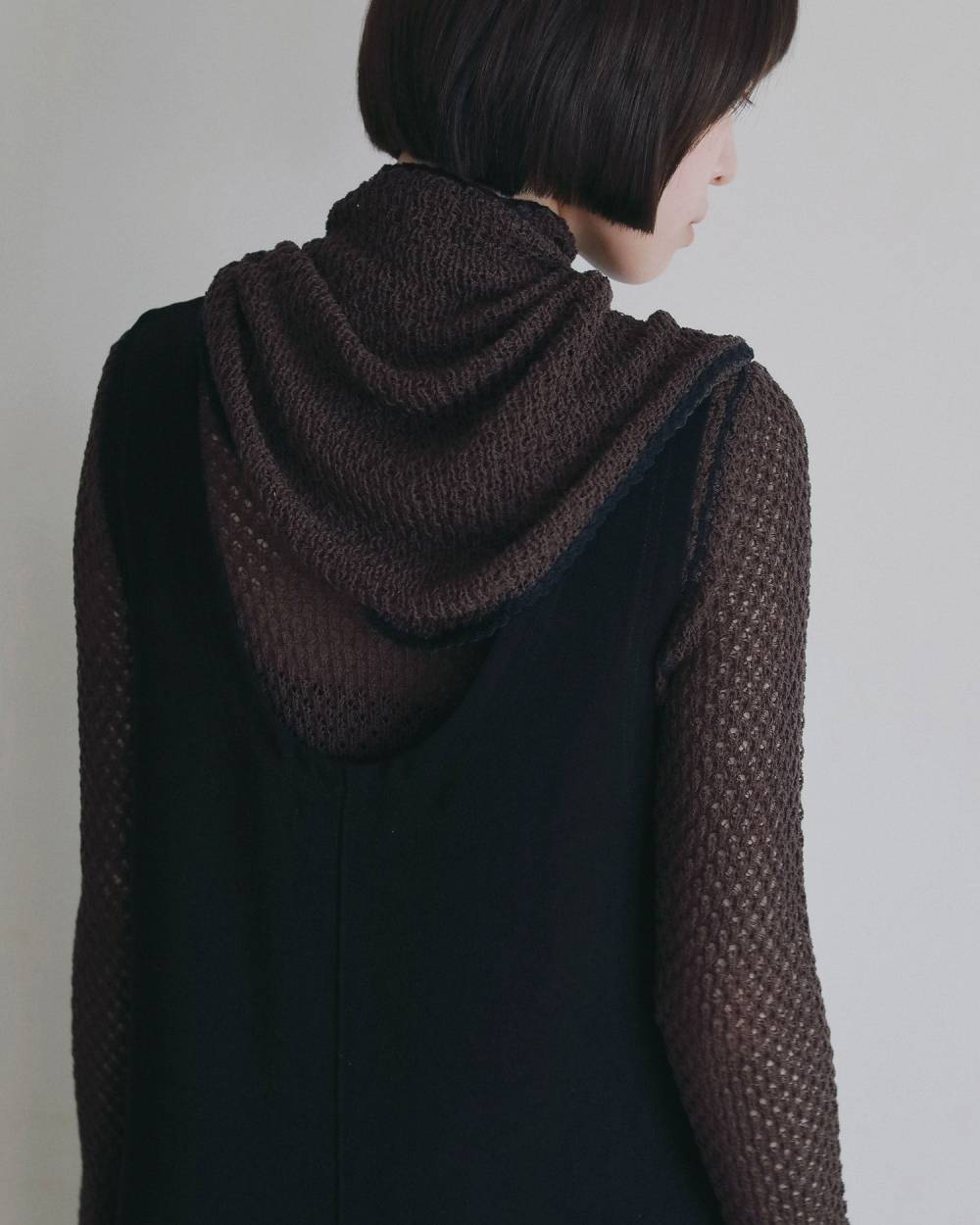 Piping Scarf Knit Piping Scarf Knit,パイピング スカーフ ニット,62620514,トップス,ニット,ニットトップス,ànuke,アンヌーク,lifes,ライフズ,26ss,26fall,26aw