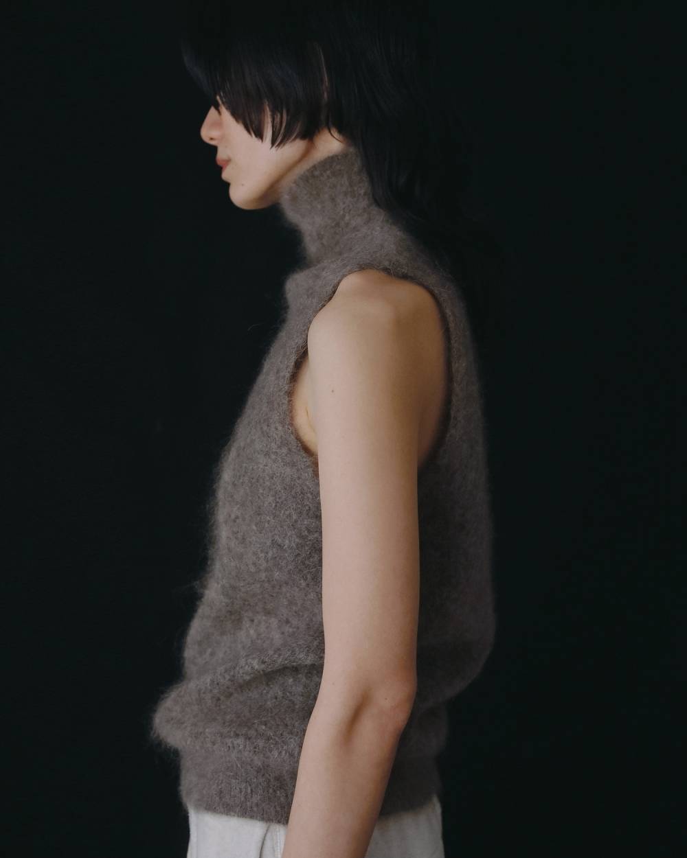 Sleeveless Mohair Knit Sleeveless Mohair Knit,スリーブレス モヘア ニット,62620520,トップス,ニット,ニットトップス,ノースリ,ノースリーブ,ハイネック,ànuke,アンヌーク,lifes,ライフズ,26ss,26fall,26aw