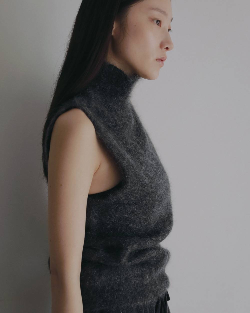 Sleeveless Mohair Knit Sleeveless Mohair Knit,スリーブレス モヘア ニット,62620520,トップス,ニット,ニットトップス,ノースリ,ノースリーブ,ハイネック,ànuke,アンヌーク,lifes,ライフズ,26ss,26fall,26aw