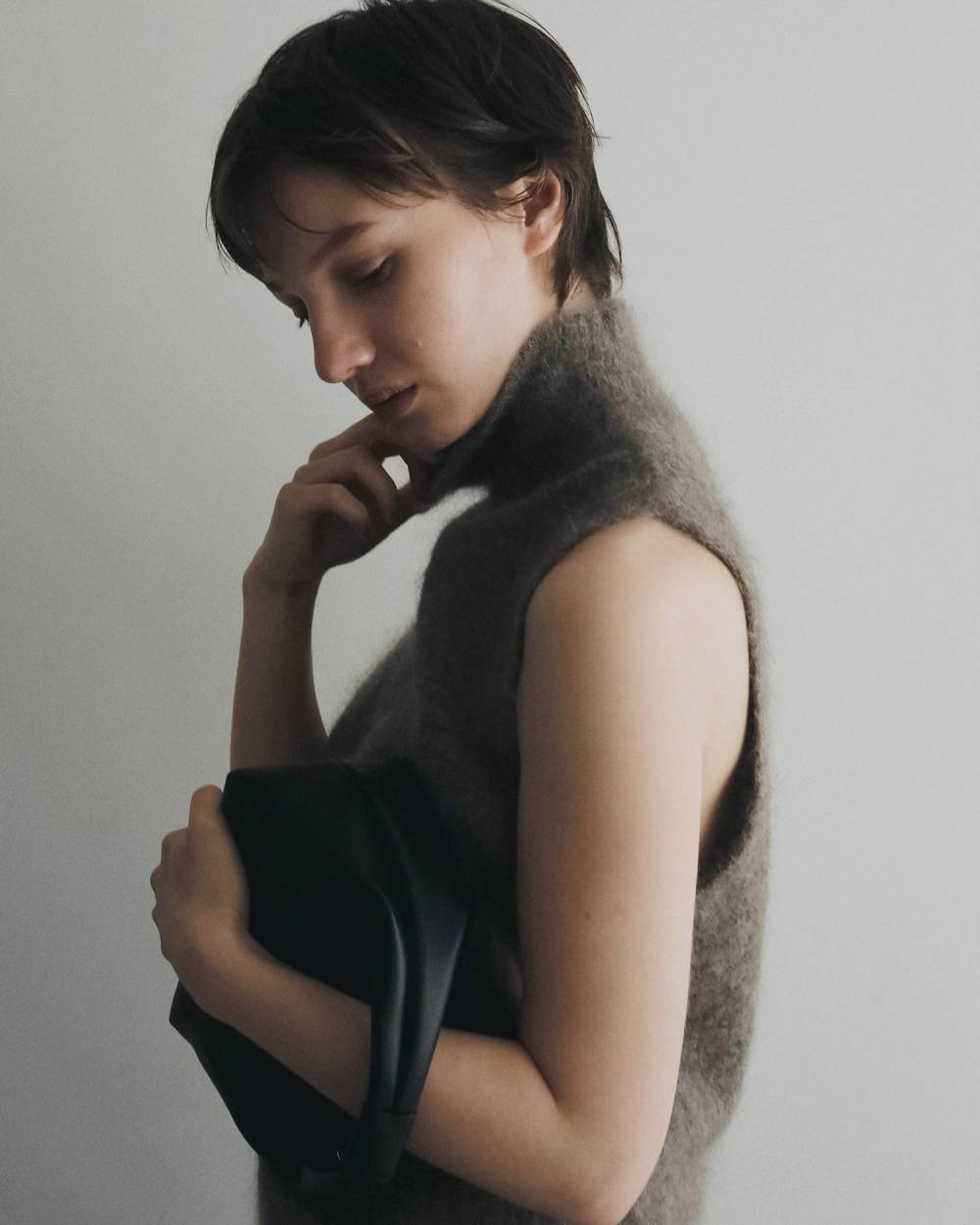 Sleeveless Mohair Knit Sleeveless Mohair Knit,スリーブレス モヘア ニット,62620520,トップス,ニット,ニットトップス,ノースリ,ノースリーブ,ハイネック,ànuke,アンヌーク,lifes,ライフズ,26ss,26fall,26aw