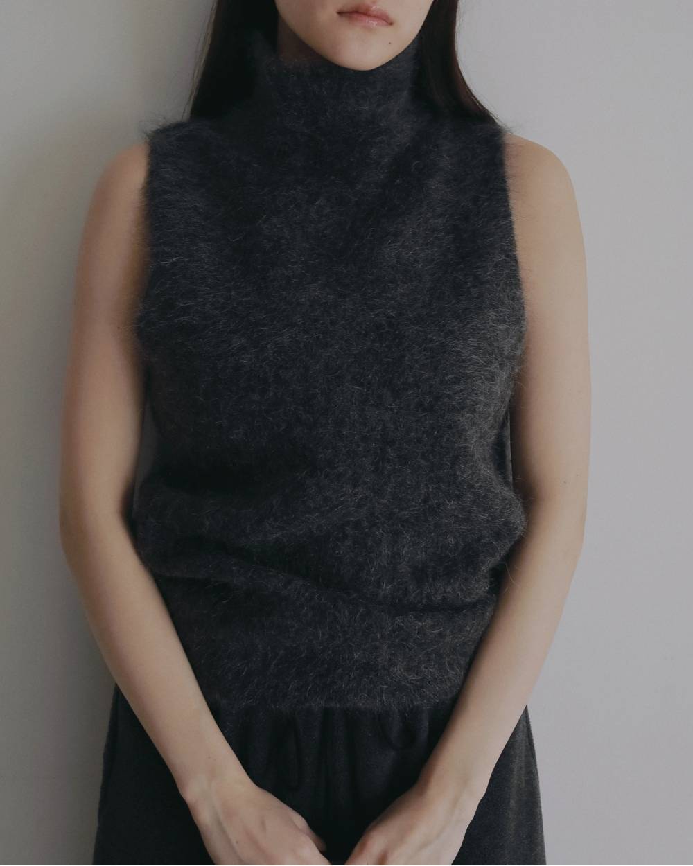 Sleeveless Mohair Knit Sleeveless Mohair Knit,スリーブレス モヘア ニット,62620520,トップス,ニット,ニットトップス,ノースリ,ノースリーブ,ハイネック,ànuke,アンヌーク,lifes,ライフズ,26ss,26fall,26aw