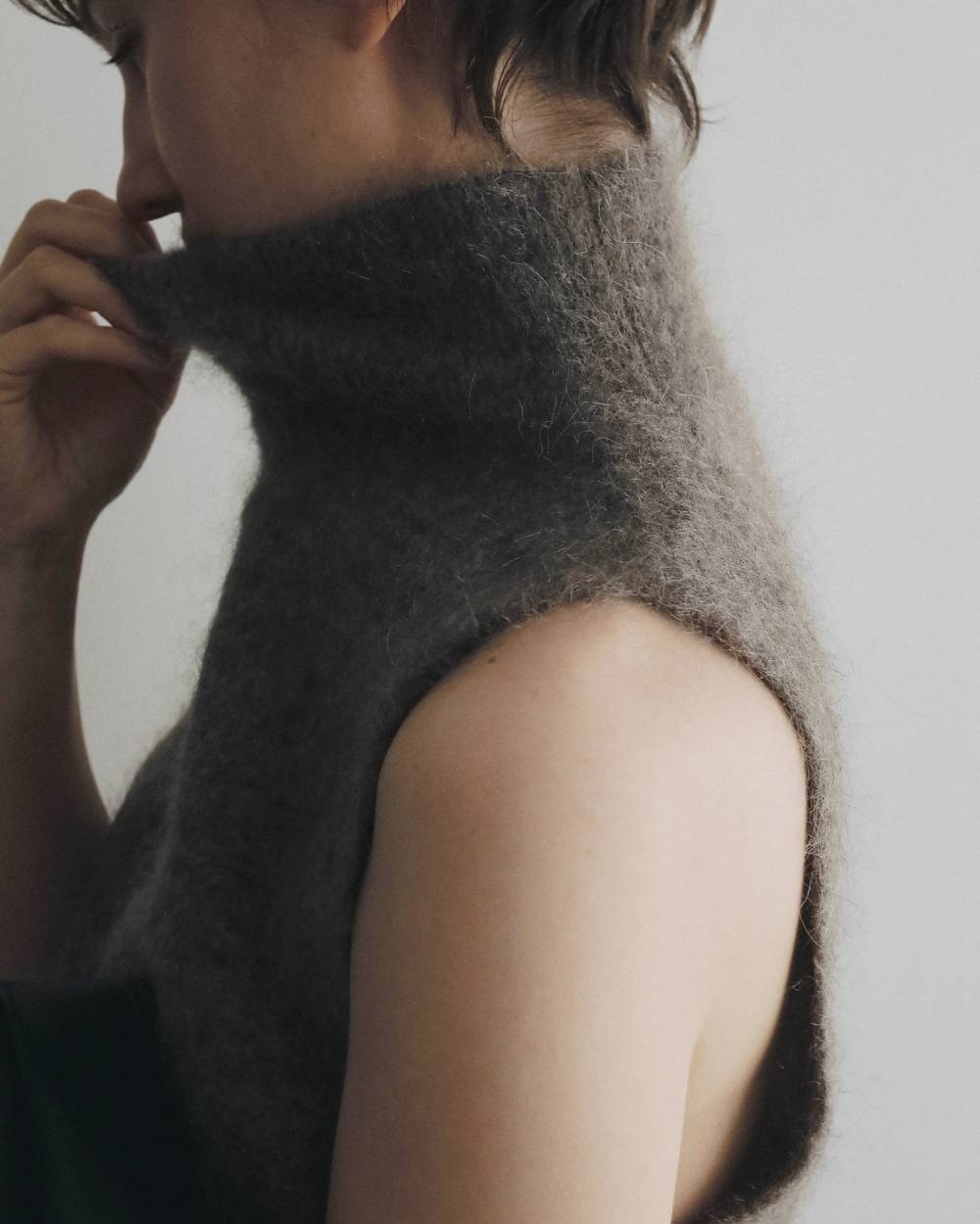 Sleeveless Mohair Knit Sleeveless Mohair Knit,スリーブレス モヘア ニット,62620520,トップス,ニット,ニットトップス,ノースリ,ノースリーブ,ハイネック,ànuke,アンヌーク,lifes,ライフズ,26ss,26fall,26aw