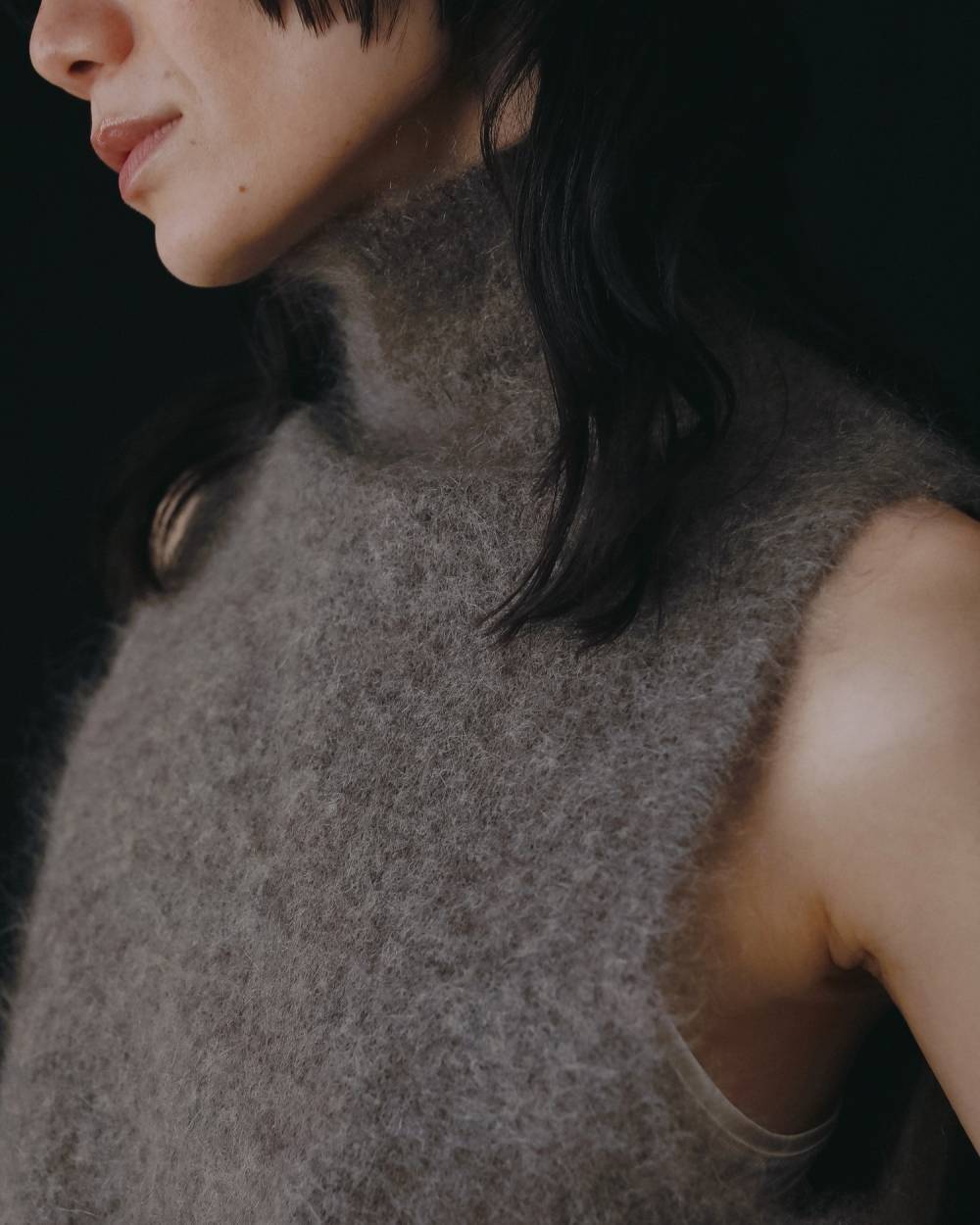 Sleeveless Mohair Knit Sleeveless Mohair Knit,スリーブレス モヘア ニット,62620520,トップス,ニット,ニットトップス,ノースリ,ノースリーブ,ハイネック,ànuke,アンヌーク,lifes,ライフズ,26ss,26fall,26aw