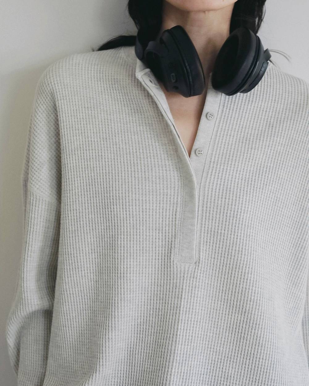 Waffle Loose Henleytops Waffle Loose Henleytops,ワッフル ルーズ ヘンリートップス,62620605,トップス,オーバートップス,ànuke,アンヌーク,lifes,ライフズ,26ss,26fall,26aw