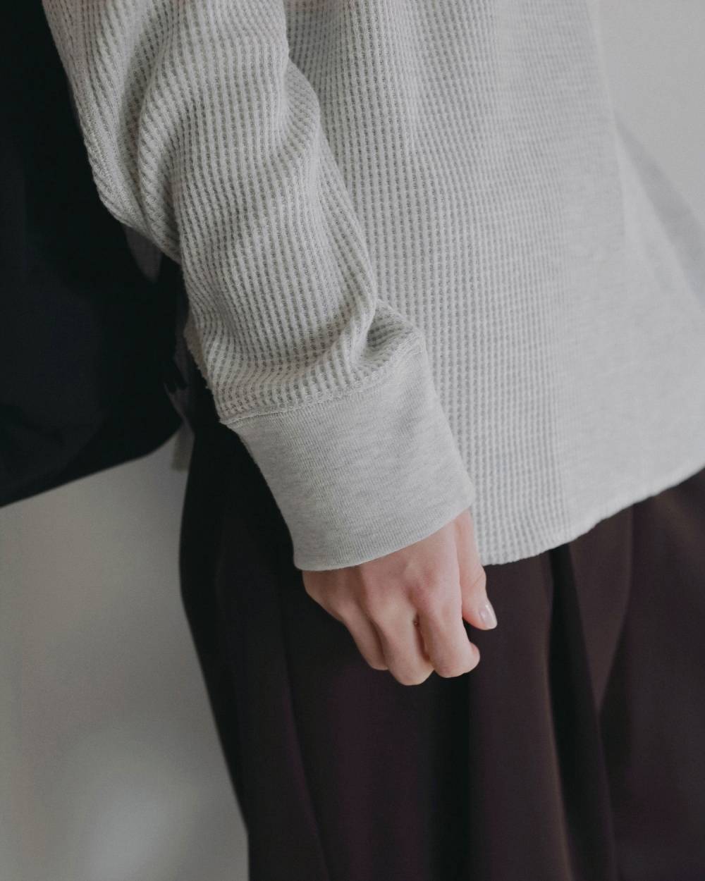 Waffle Loose Henleytops Waffle Loose Henleytops,ワッフル ルーズ ヘンリートップス,62620605,トップス,オーバートップス,ànuke,アンヌーク,lifes,ライフズ,26ss,26fall,26aw