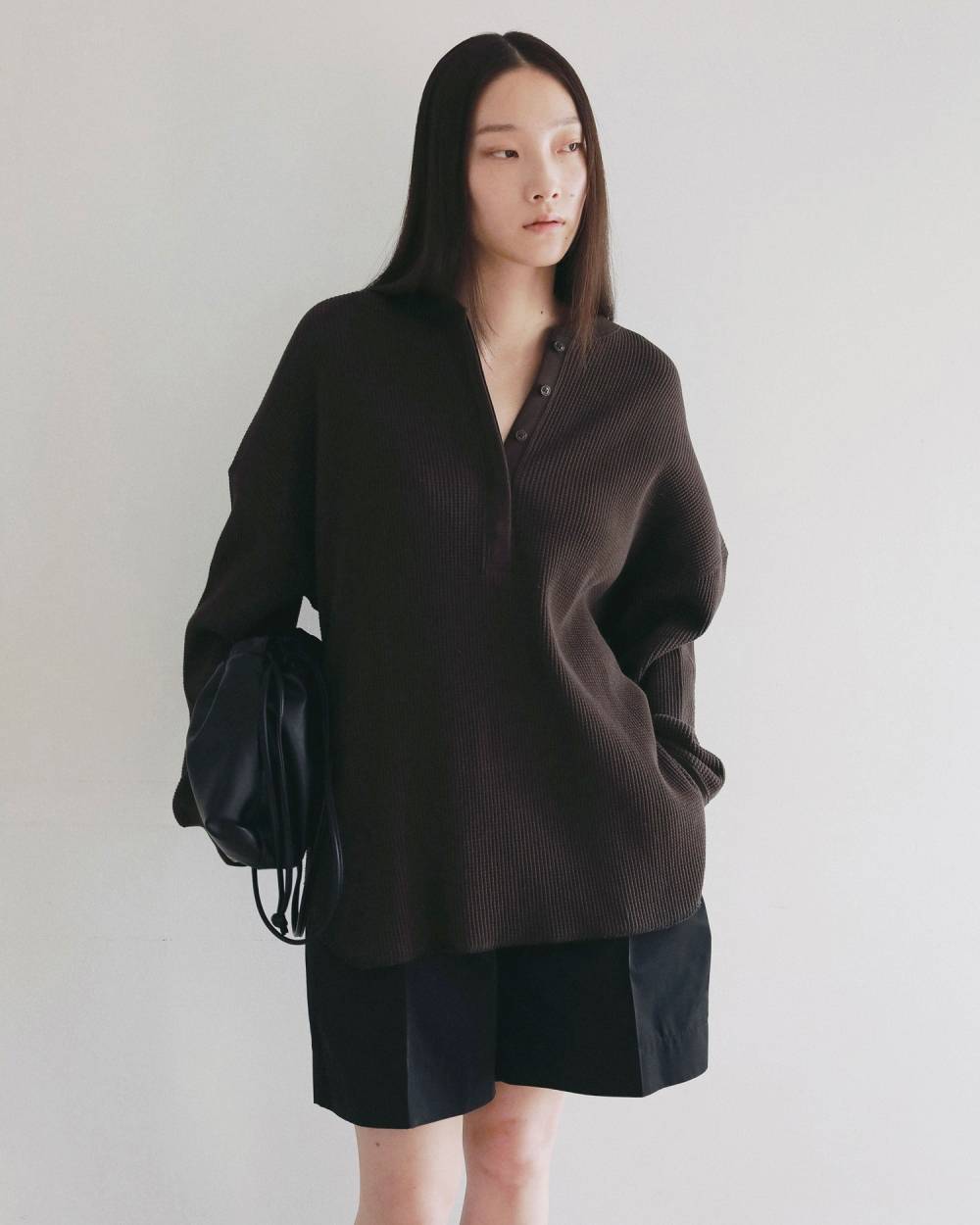 Waffle Loose Henleytops Waffle Loose Henleytops,ワッフル ルーズ ヘンリートップス,62620605,トップス,オーバートップス,ànuke,アンヌーク,lifes,ライフズ,26ss,26fall,26aw