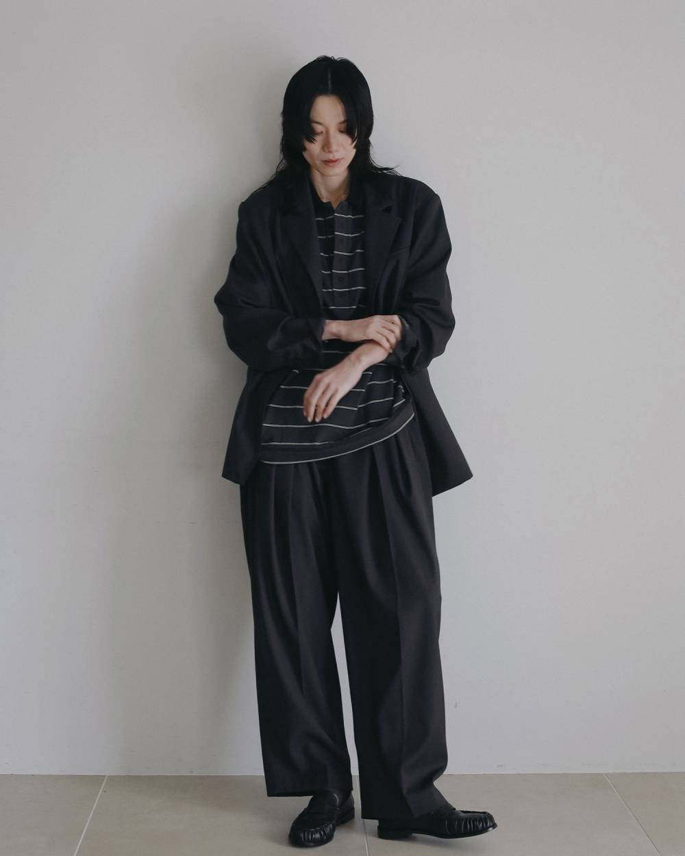 Border Loose Polotops Border Loose Polotops,ボーダー ルーズ ポロトップス,62620613,トップス,ポロトップス,ボーダー,柄,ànuke,アンヌーク,lifes,ライフズ,26ss,26fall,26aw