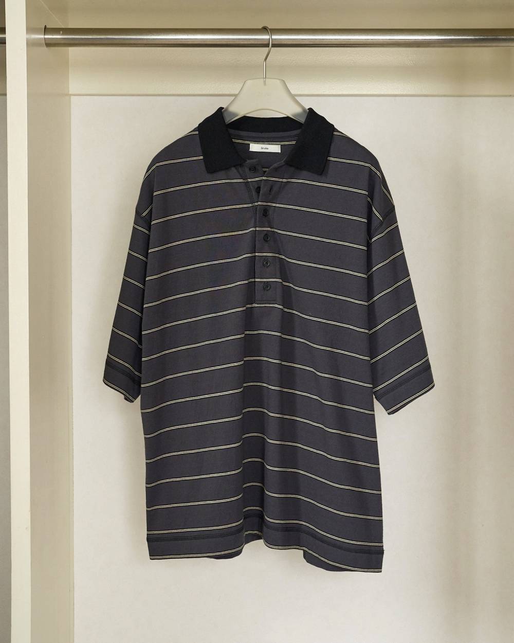 Border Loose Polotops Border Loose Polotops,ボーダー ルーズ ポロトップス,62620613,トップス,ポロトップス,ボーダー,柄,ànuke,アンヌーク,lifes,ライフズ,26ss,26fall,26aw