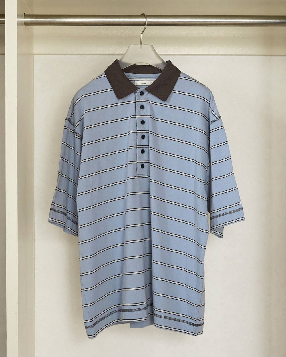 Border Loose Polotops Border Loose Polotops,ボーダー ルーズ ポロトップス,62620613,トップス,ポロトップス,ボーダー,柄,ànuke,アンヌーク,lifes,ライフズ,26ss,26fall,26aw