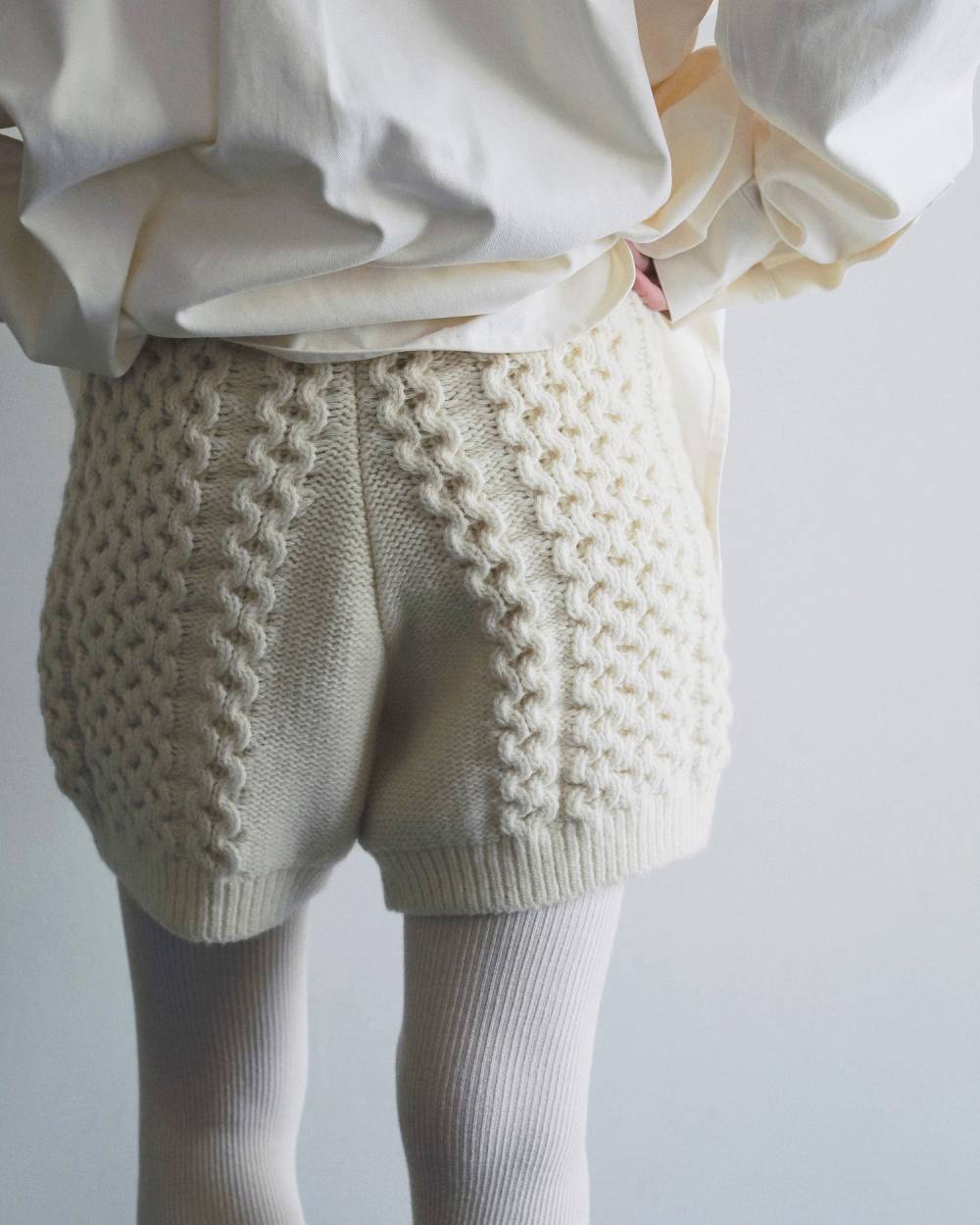 Cable Knit Bloomer Cable Knit Bloomer,ケーブル ニット ブルマ,62620703,ボトム,ブルマ,ニットブルマ,ショートパンツ,ショーパン,ànuke,アンヌーク,lifes,ライフズ,26ss,26fall,26aw