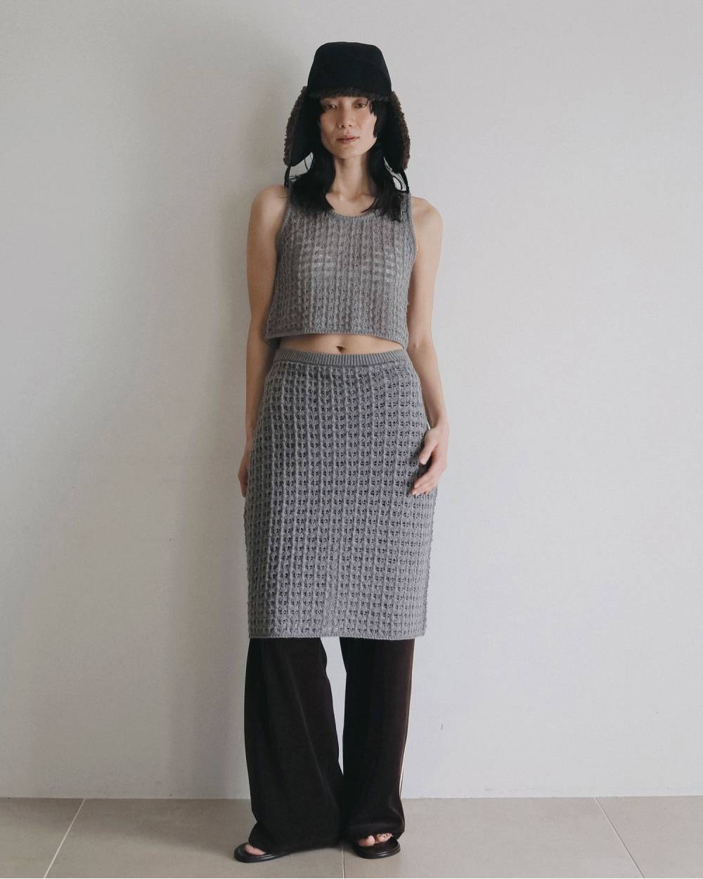 Velour Track Pants Velour Track Pants,ベロア トラック パンツ,62620704,ボトム,パンツ,ワイドパンツ,ànuke,アンヌーク,lifes,ライフズ,26ss,26fall,26aw