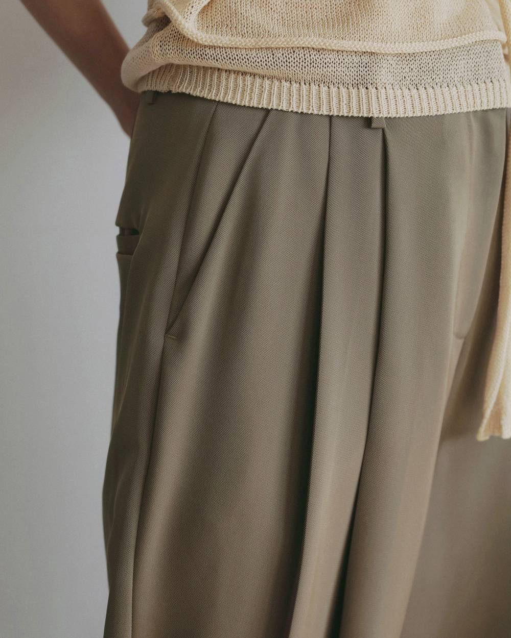 Twill Satin Pants Twill Satin Pants,ツイル サテン パンツ,62620708,ボトム,パンツ,ワイドパンツ,ànuke,アンヌーク,lifes,ライフズ,26ss,26fall,26aw