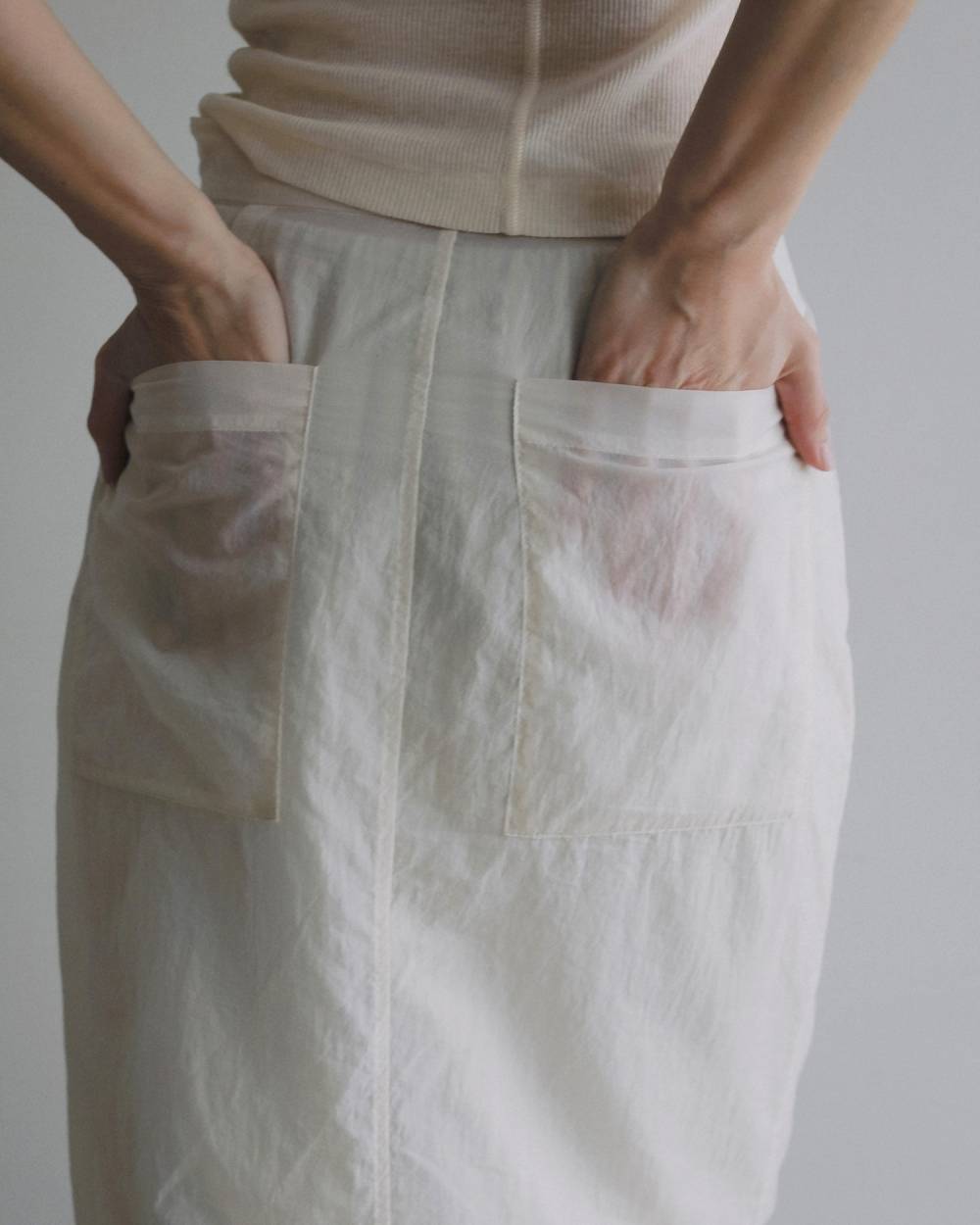 Sheer Workpocket Skirt Sheer Workpocket Skirt,シアー ワークポケット スカート62620801,スカート,ボトム,ànuke,アンヌーク,lifes,ライフズ,26ss,26fall,26aw