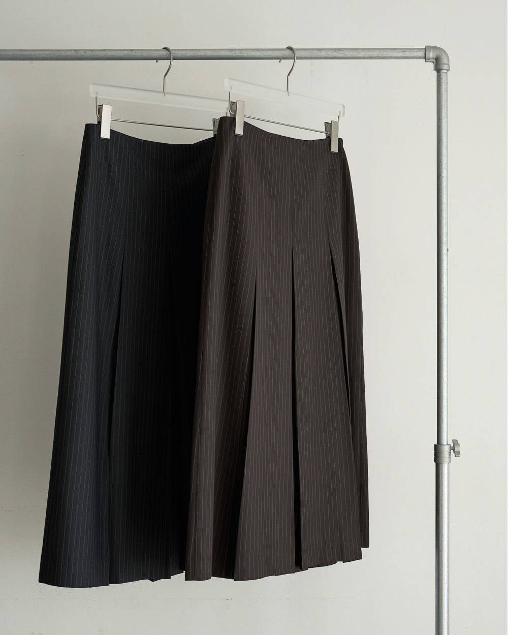 Stripe Pleats Skirt Stripe Pleats Skirt,ストライプ プリーツ スカート,62620804,ボトム,スカート,プリーツスカート,柄,ànuke,アンヌーク,lifes,ライフズ,26ss,26fall,26aw