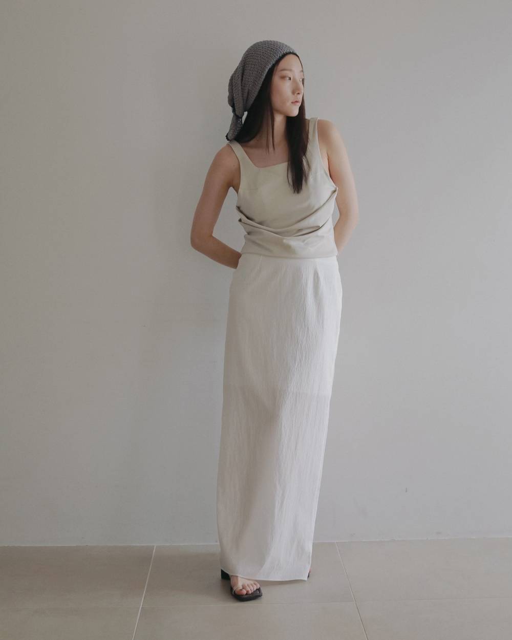 Sheer Pencil Skirt Sheer Pencil Skirt,シアー ペンシル スカート,62620806,ボトム,スカート,透け感,ànuke,アンヌーク,lifes,ライフズ,26ss,26fall,26aw