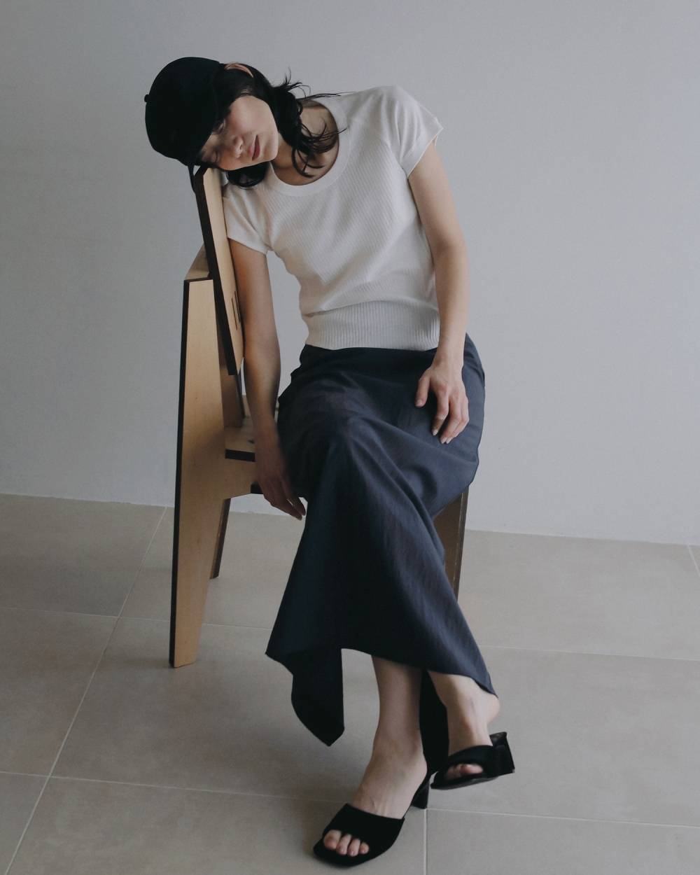 Sheer Pencil Skirt Sheer Pencil Skirt,シアー ペンシル スカート,62620806,ボトム,スカート,透け感,ànuke,アンヌーク,lifes,ライフズ,26ss,26fall,26aw