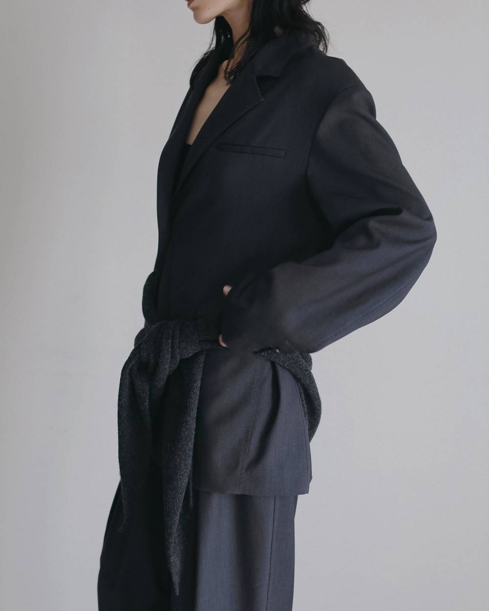 Knit Triangle Scarf Knit Triangle Scarf,ニット トライアングル スカーフ,62621013,スカーフ,ニットスカーフ,ànuke,アンヌーク,lifes,ライフズ,26ss,26fall,26aw